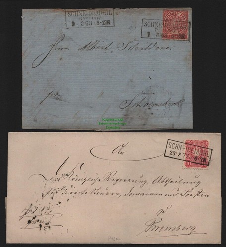 B11541 brief schneidemühl - 2x,