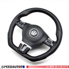 Abgeflacht Lederlenkrad für VW Golf 6 Passat 3C CC Lenkrad Airbag 7E0419091
