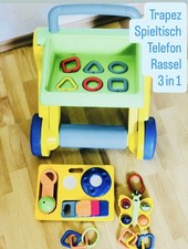 Lauflernwagen-Rutschenwagen-Trapez-Spieltisch TOMY 3x1 umbaubar-Super Zustand!