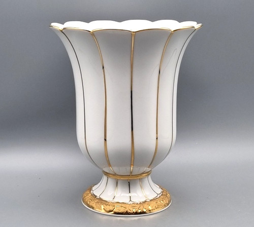 Meissen porzellan prunk vase - vase, h
