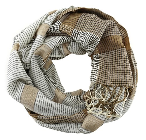 Schal braun ocker - braun, beige