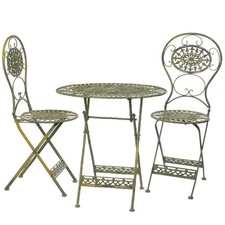 Bistro-Set antik Grün 2