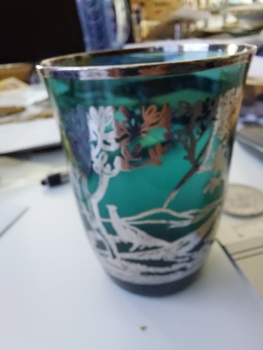 Elegantes grünes trinkglas - grünes,