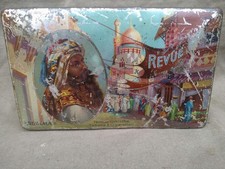 Blechdose Sulima Dresden Revue Cigaretten 100 Zigarettendose alt Werbung Deko