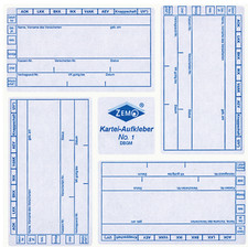 ZEMO Karteiaufkleber Nr. 1