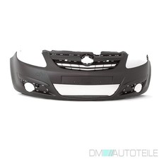 Opel Corsa D Stoßstange vorne 06-11 grundiert ohne Einparkhilfe ABS Kunststoff