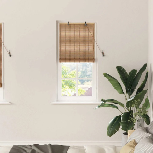 Rollo verstellbar natur bambus - rollo,