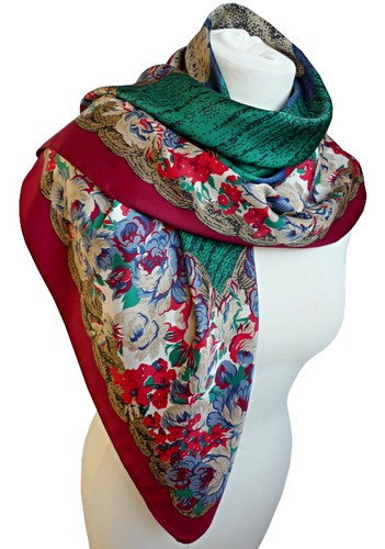 Großes damen tuch mit blumen - damen,