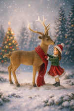 Clayre & Eef  Deko Weihnachten Reh Hirsch Ausstellungsstück 