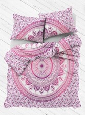 Indische Bettwäsche Dekor Mandala Bedruckt Tagesdecke Bettlaken Überwurf Bettbezug Boho