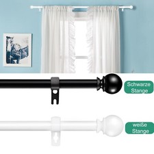 Gardinenstange 110-310cm Vorhangstange Ausziehbar Edelstahl Scheibenstange Neu