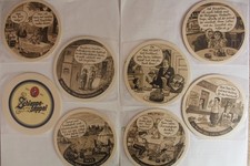 8  versch.  SERIEN  BIERDECKEL
