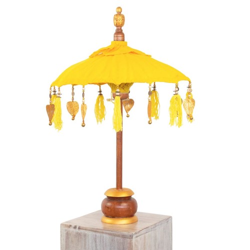 Kleiner tischschirm aus bali - aus,