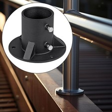 Zaunpfosten Bodenflansch rund