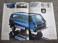 VW T3 Bus incl. Syncro Prospekt Brochure 1987 Deutsch rare