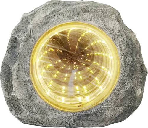Led solarleuchte stein - stein, mit