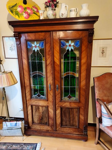 Antiker kirschholz holzschrank - kirschholz,