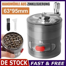 Premium Grinder Mühle Grasmühle Crusher Gewürze Handkurbel Kräutermühle 63*95mm