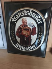 Blechschild Franziskaner Weissbier Brauerei ca. 39 x 49 cm Reklameschild