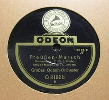 ODEON ORCHESTER Preußen Marsch / Fridericus Rex Grenadier Marsch ODEON (528)