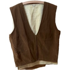 Weste Wildleder Imitat Sherpa