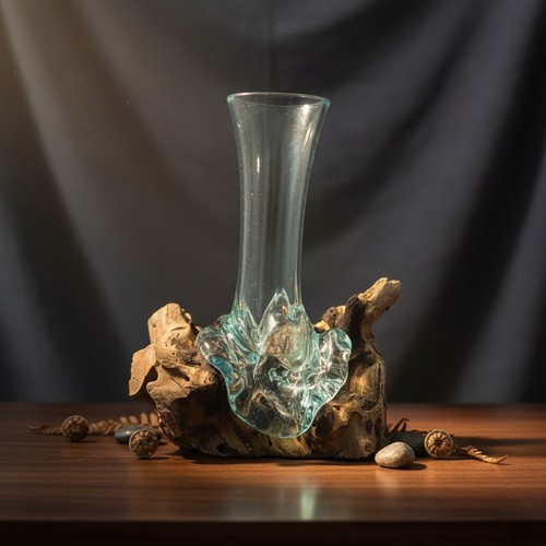 Wurzelholz designer vase - designer,