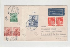 Alllierte Besetzung 1949 , Brief in die USA , dabei Verzähnung