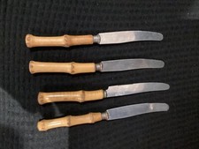 Obst messer 5 Stück rostfrei Solingen gebraucht Holz griffe 