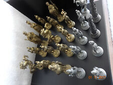 Schachfiguren Metall  Mod Depose  von 1950  Unvollständig !!! 23 Figuren !!!