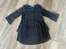 Bluse Minikleid Tunika Plissee