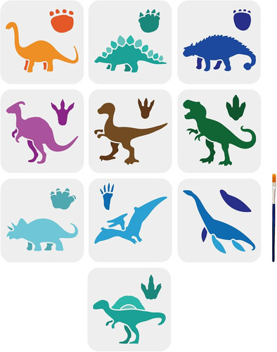 Dinosaurier schablonen - dinosaurier,