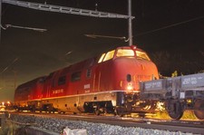 DIA 220 053, 220 017 mit Bauzug bei Nyon, Schweiz 08.10.1996 gerahmt K94-19