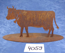 NR. 4059 Edelrost Kuh Eisenfigur Dekoration Garten Figur Bauernhof Tier