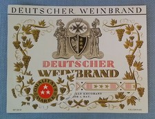 altes Weinbrandetikett Musteretikett Flaschenetikett Etikett Label 1920 Ritter