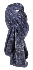 edler Schal in blau anthrazit