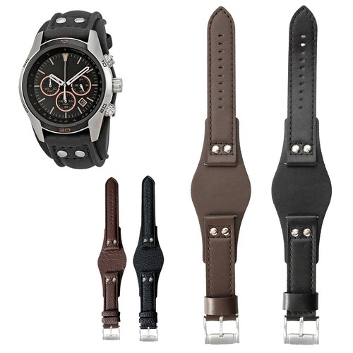 Echtleder uhrenarmband - 22, mm
