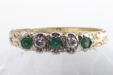 Smaragd Brillant Diamant Ring