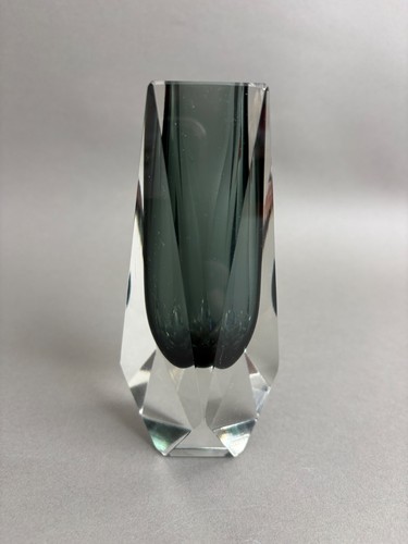 Mcm murano glas vase blockvase - vase,