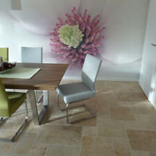 1 Musterstück Travertin Light Mix antik getrommelt Naturstein Fliese Marmoroptik