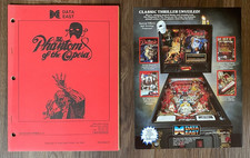 Data East The Phantom of Opera Manual + Flyer / Flipper Pinball