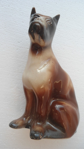 Hund figur boxer keramik 18 - boxer,