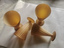 Waffel Eis Gläser von B. Rocco 4Stück Deko Geschenk chic rustikal Italien selten