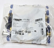 Henco 17PK-1604 Press Fit Gerader Stecker Eisen Adapter Kunststoff 16×1/2 (10er Pack)