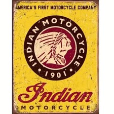 Blechschild Indian Motorcycle