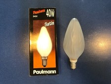 PAULMANN Kerzenlampe Satin E14