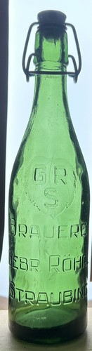 Alte bierflasche brauerei - r,