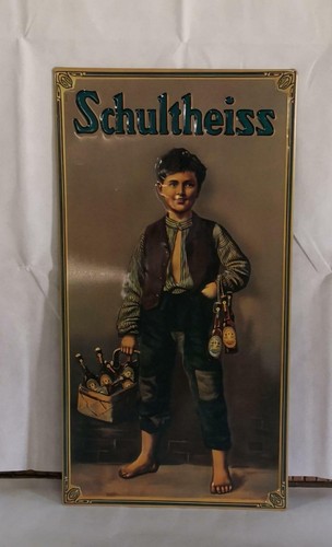Schultheiss blechschild mit - schultheiss,