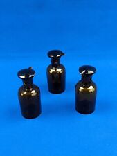 Tropfflasche Glas Braunglas 50 mL 3 Stück Laborflasche Laborglas Laborzubehör