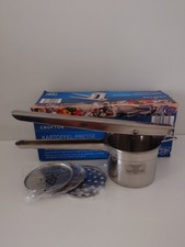 CROFTON Kartoffel-Presse Edelstahl mit 3 Einsätzen NEUWERTIG