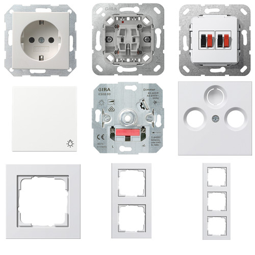 Gira system reinweiß - system, 55